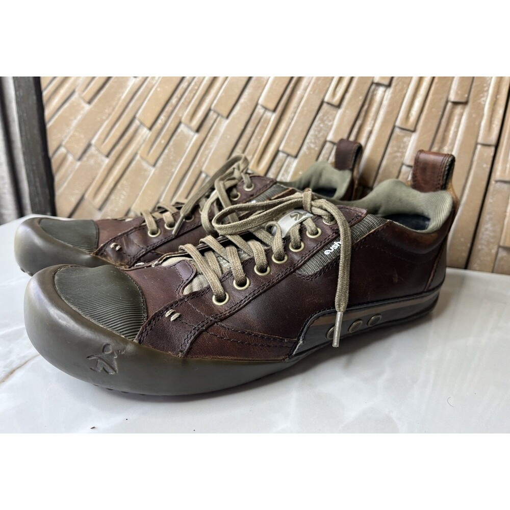 Cushe Voyager Men 11 Shoes Oxford Sneakers Brown Leather Lace Up
